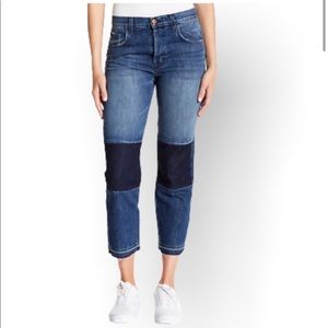 J Brand wynne high rise crop patchwork jeans $248 / sz 26